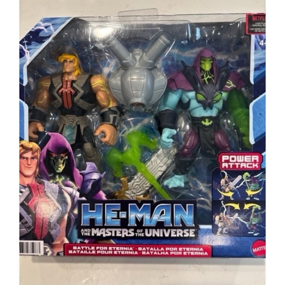 NEW !! He-Man‎ Vs Skeletor Masters Of The Universe with Power Attack Features